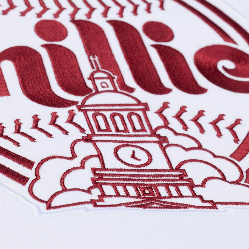 Philadelphia Phillies Cooperstown Collection Fleece Hoodie White | Mitchell & Ness