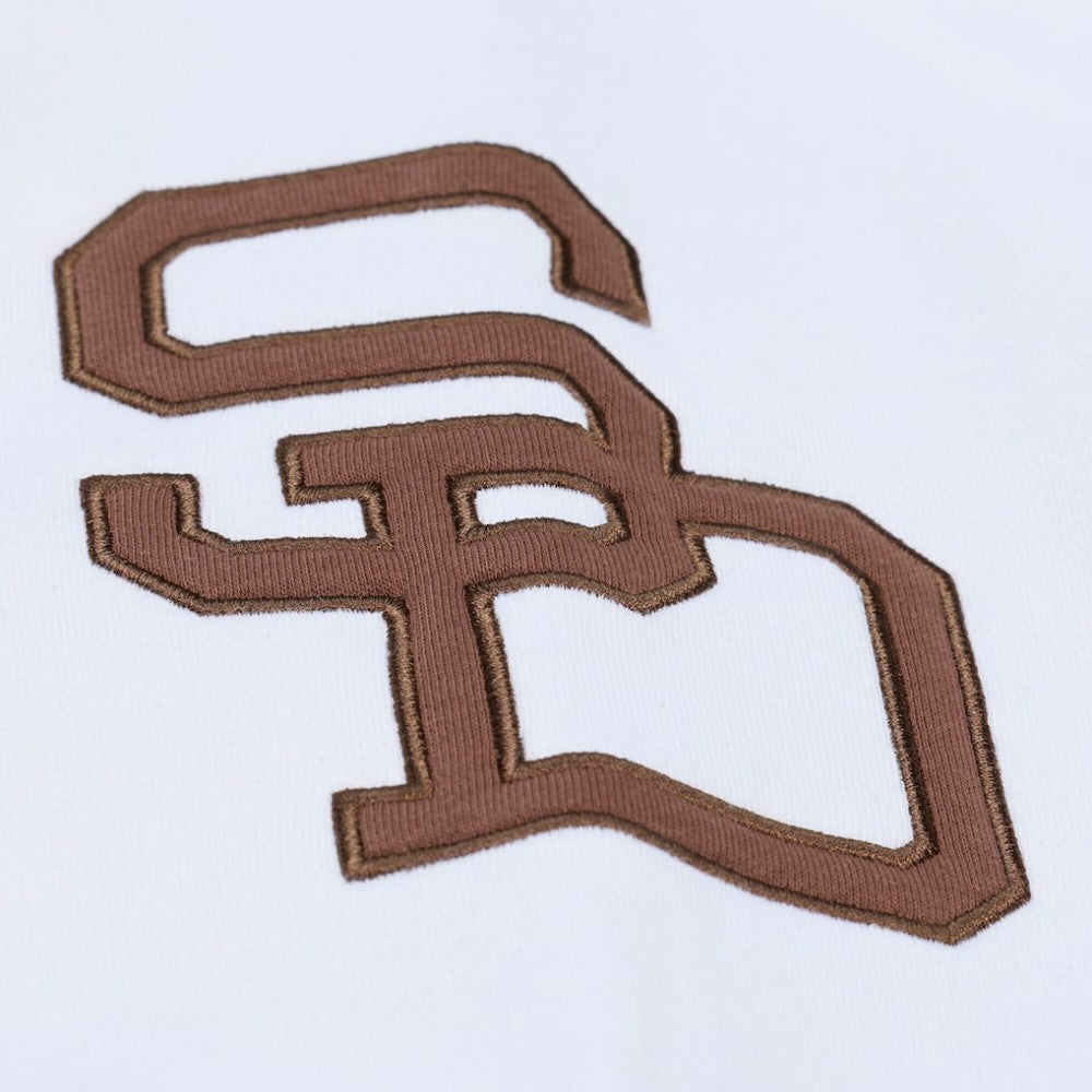 San Diego Padres Cooperstown Collection Fleece Hoodie White | Mitchell & Ness