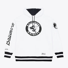 Baltimore Orioles Cooperstown Collection Fleece Hoodie White | Mitchell & Ness