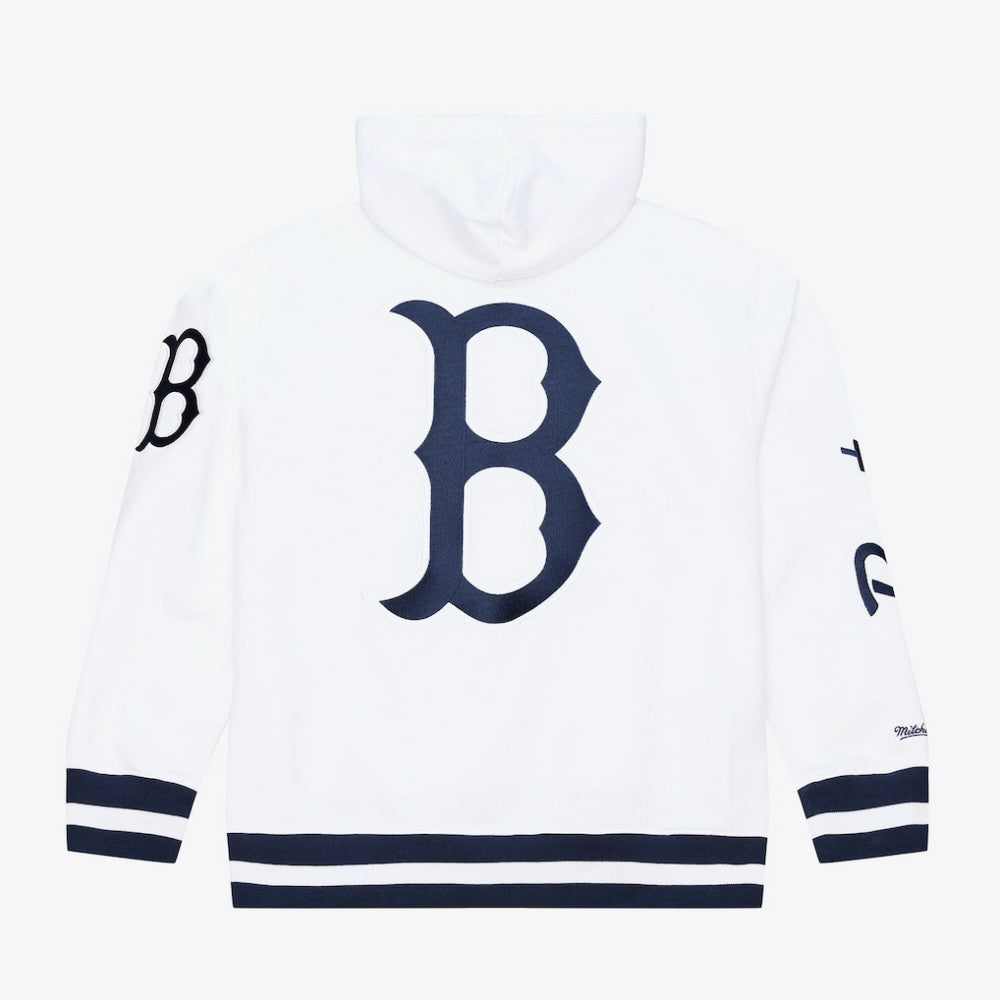 Boston Red Sox Cooperstown Collection Fleece Hoodie White | Mitchell & Ness