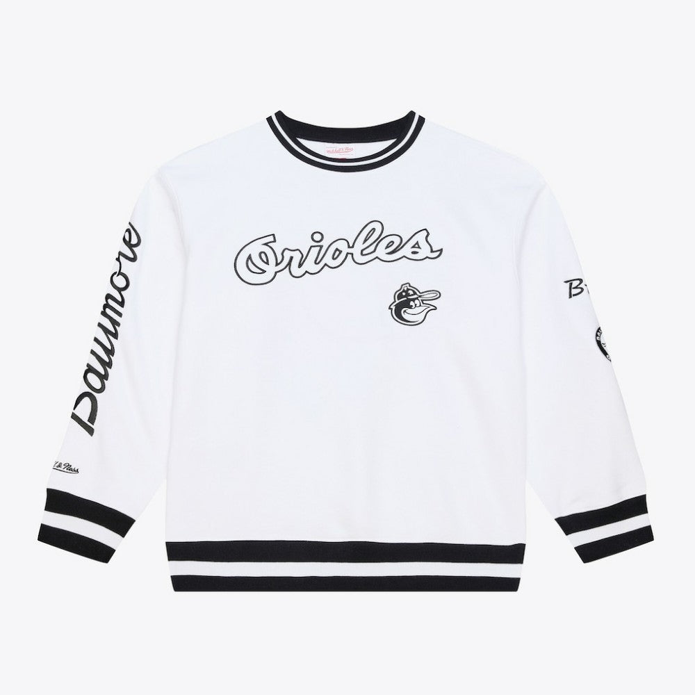 Baltimore Orioles Arctic Fleece Sweatshirt White | Mitchell & Ness