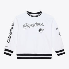 Baltimore Orioles Arctic Fleece Sweatshirt White | Mitchell & Ness