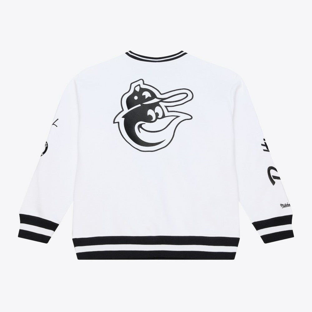 Baltimore Orioles Arctic Fleece Sweatshirt White | Mitchell & Ness