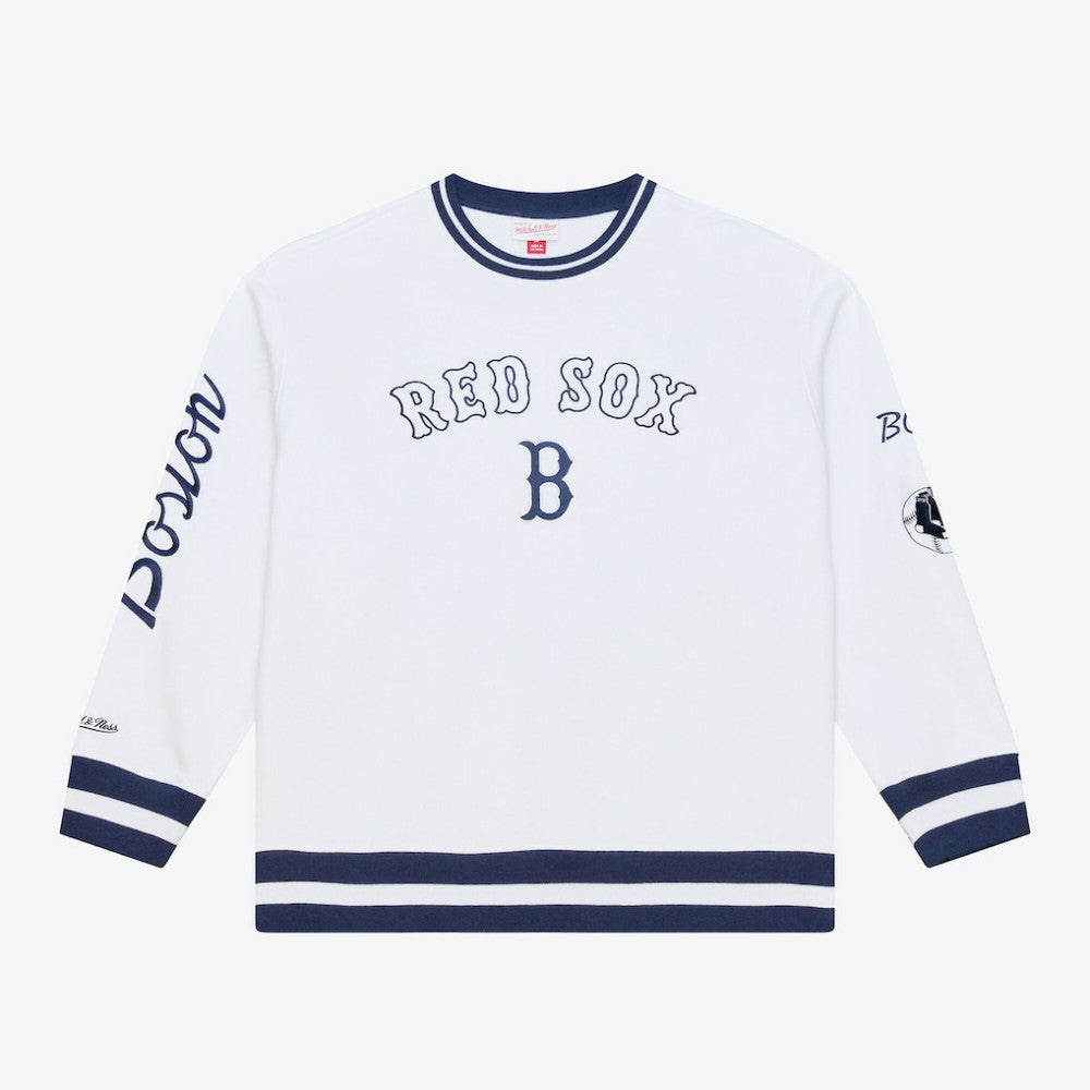 Boston Red Sox Arctic Fleece Sweatshirt White | Mitchell & Ness