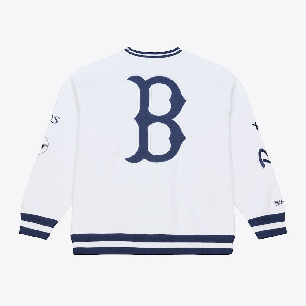 Boston Red Sox Arctic Fleece Sweatshirt White | Mitchell & Ness