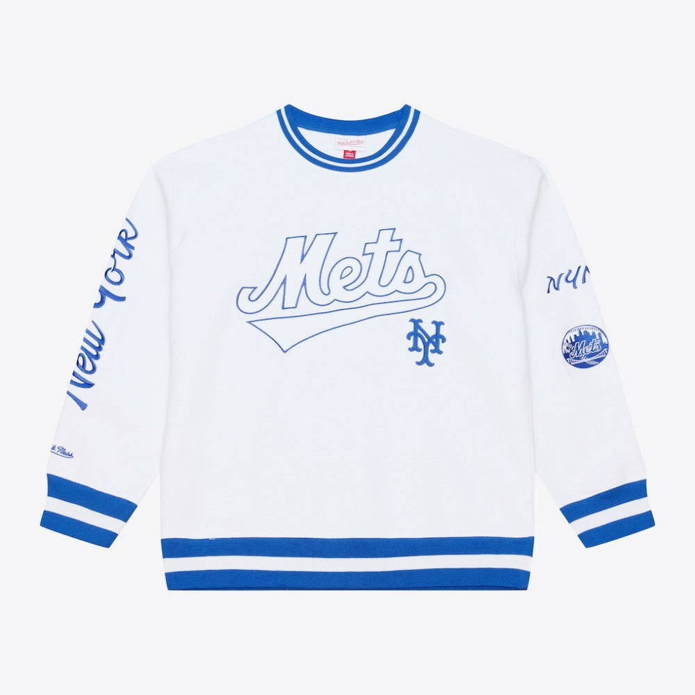 New York Mets Arctic Fleece Sweatshirt White | Mitchell & Ness