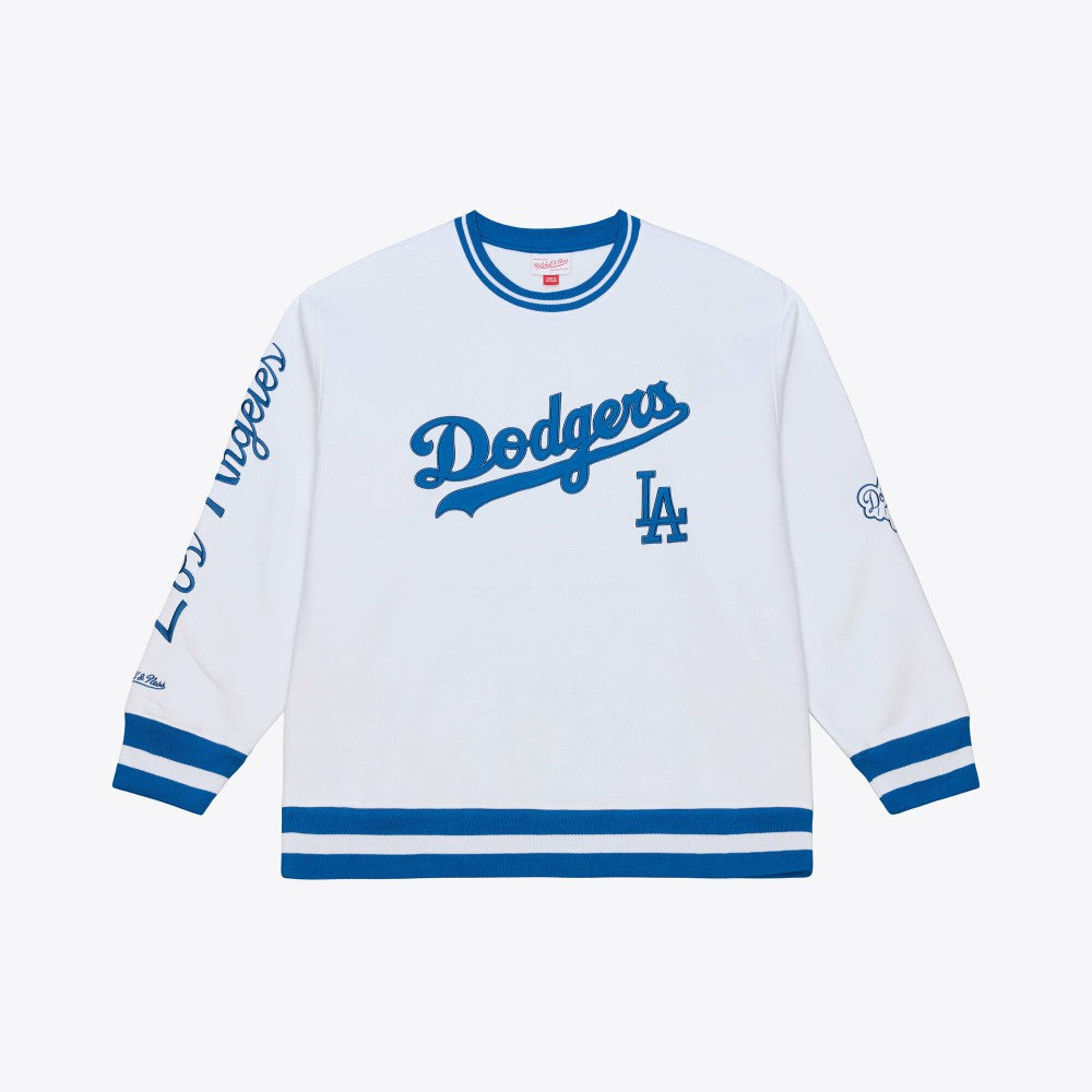 Los Angeles Dodgers Arctic Fleece Sweatshirt White | Mitchell & Ness