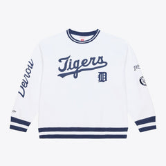 Detroit Tigers Arctic Fleece Sweatshirt White | Mitchell & Ness