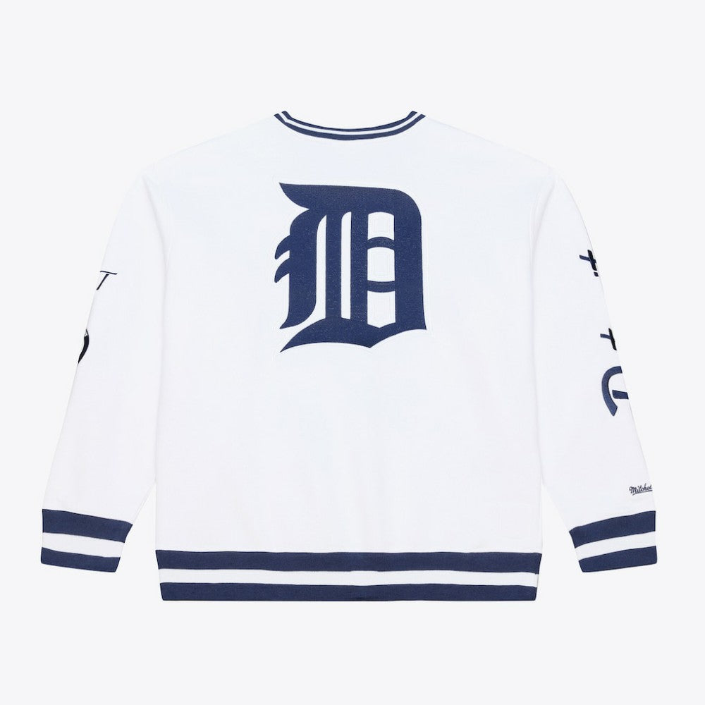 Detroit Tigers Arctic Fleece Sweatshirt White | Mitchell & Ness