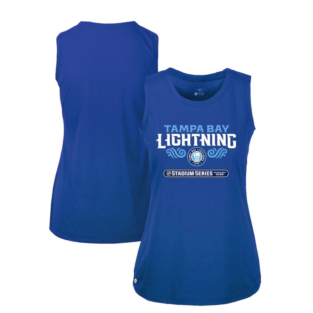 Tampa Bay Lightning Levelwear Women's 2026 NHL Stadium Series Macy Tank Top Blue