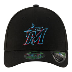 Miami Marlins Player Replica 39THIRTY M-Crown Flex Hat Black | New Era