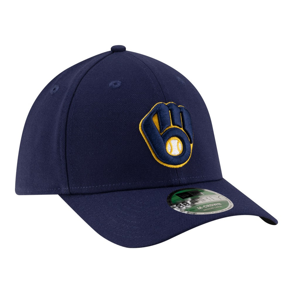 Milwaukee Brewers Player Replica 39THIRTY M-Crown Flex Hat Navy | New Era