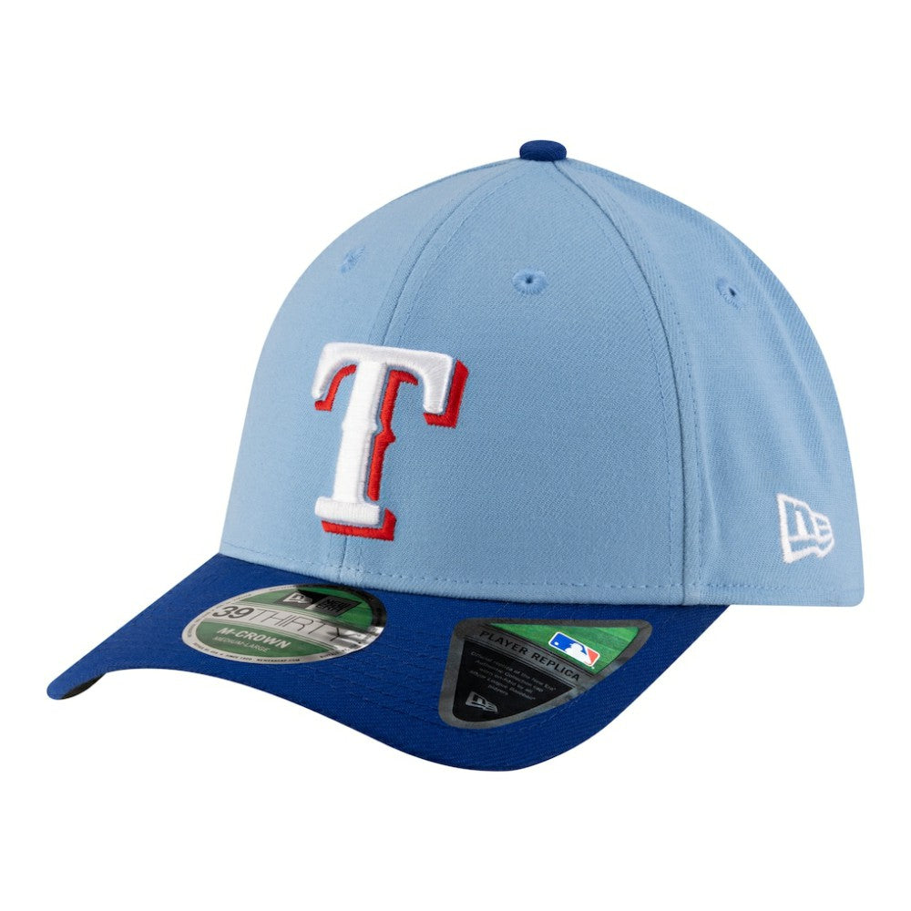 Texas Rangers Player Replica 39THIRTY M-Crown Flex Hat Light Blue | New Era