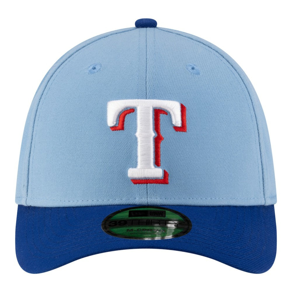 Texas Rangers Player Replica 39THIRTY M-Crown Flex Hat Light Blue | New Era