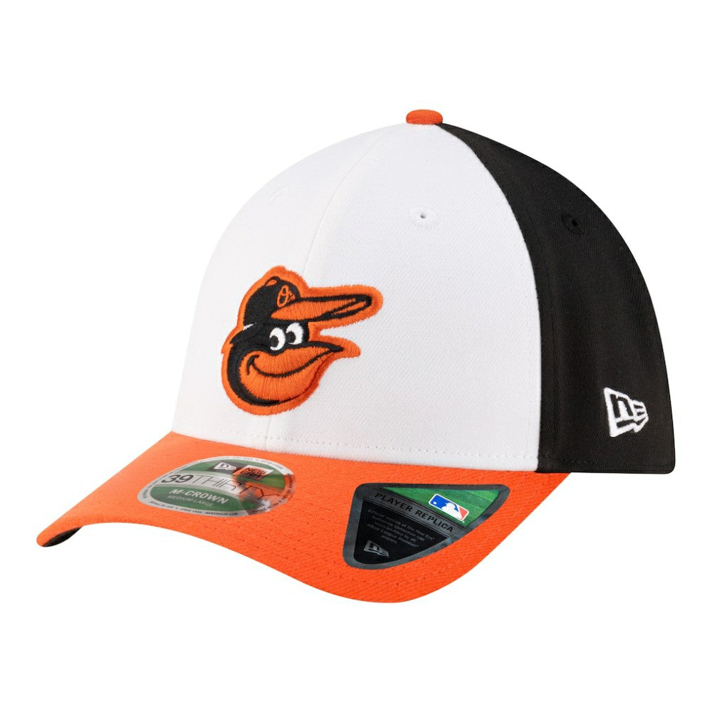 Baltimore Orioles Player Replica 39THIRTY M-Crown Flex Hat White/Orange | New Era