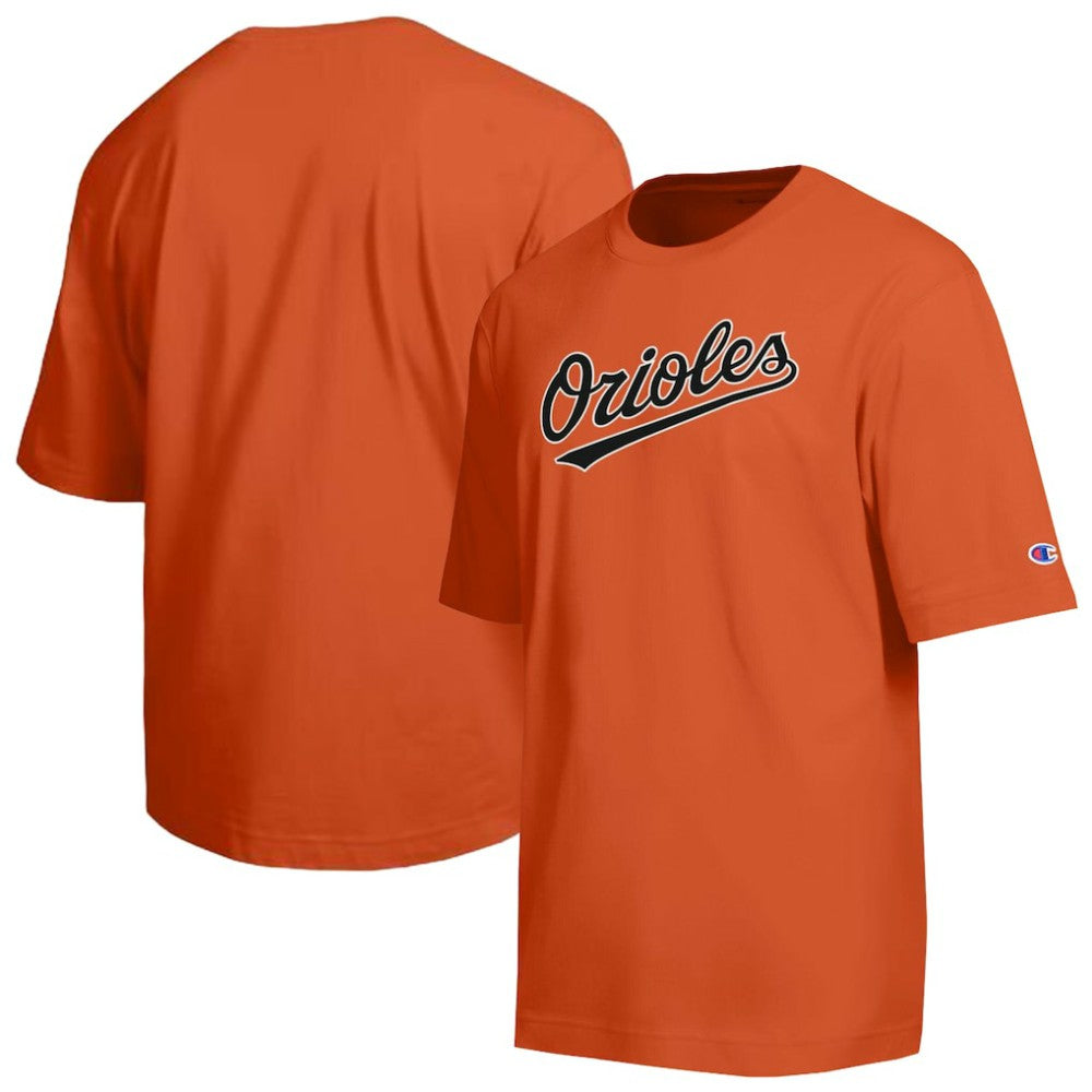 Baltimore Orioles Champion All Star Chenille Wordmark T-Shirt Orange
