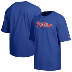 Philadelphia Phillies Champion All Star Chenille Wordmark T-Shirt Royal