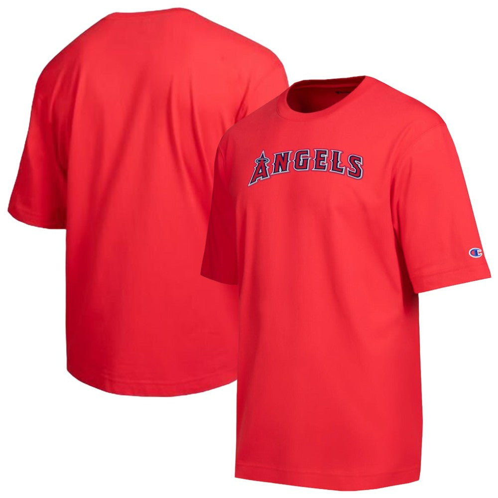 Los Angeles Angels Champion All Star Chenille Wordmark T-Shirt Red