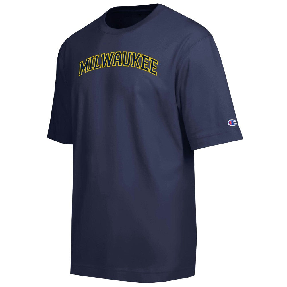 Milwaukee Brewers Champion All Star Chenille Wordmark T-Shirt Navy