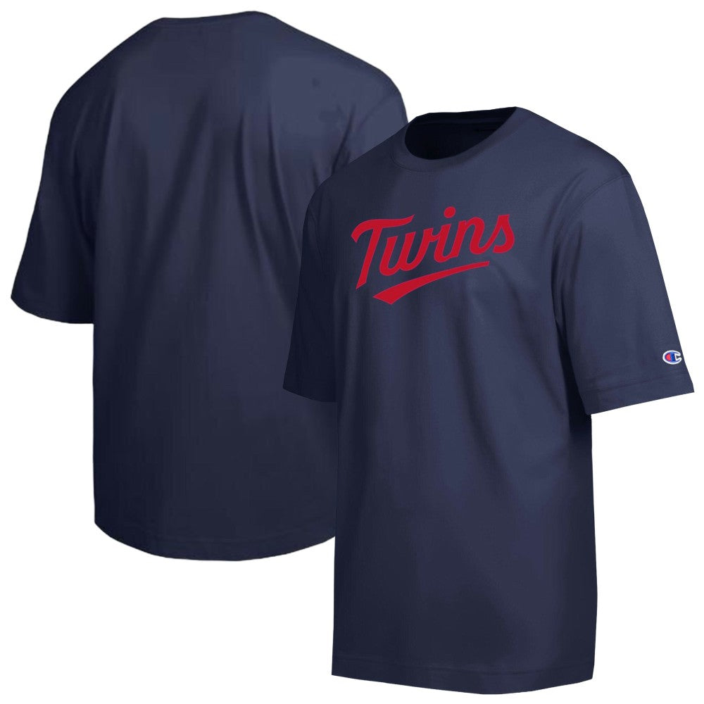 Minnesota Twins Champion All Star Chenille Wordmark T-Shirt Navy