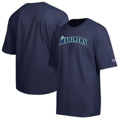 Seattle Mariners Champion All Star Chenille Wordmark T-Shirt Navy