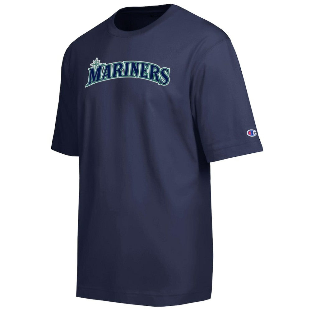 Seattle Mariners Champion All Star Chenille Wordmark T-Shirt Navy
