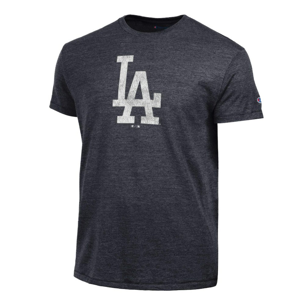 Los Angeles Dodgers Champion Tri-Blend T-Shirt Heather Black