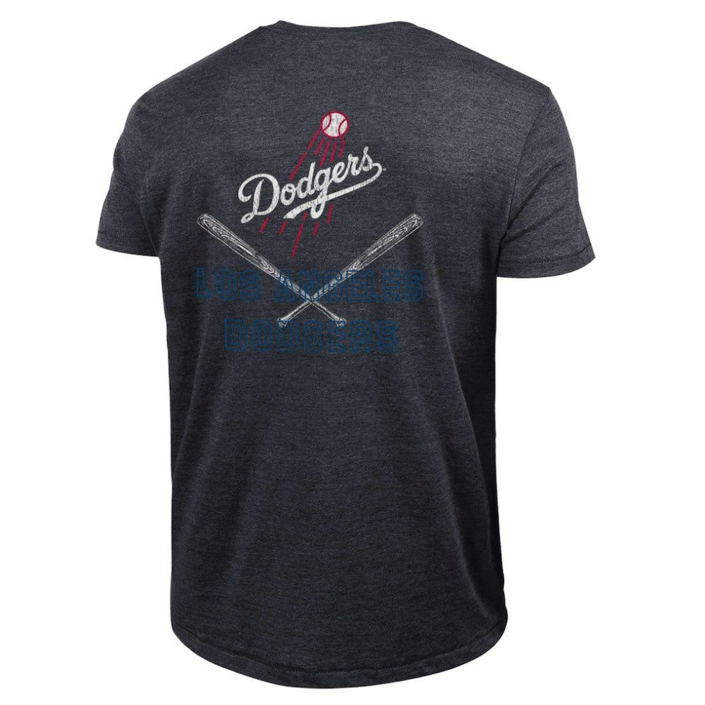 Los Angeles Dodgers Champion Tri-Blend T-Shirt Heather Black