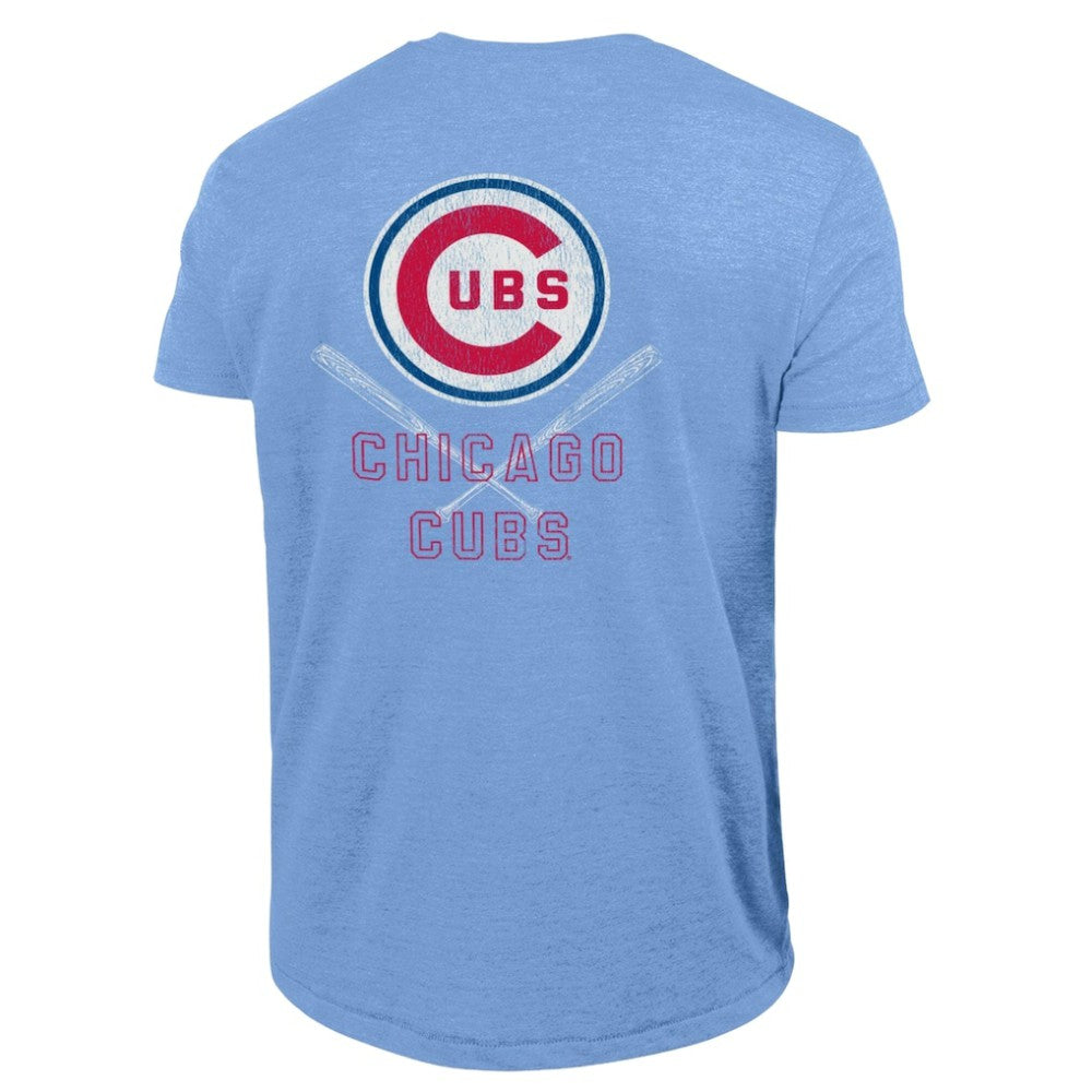 Chicago Cubs Champion Tri-Blend T-Shirt Light Blue