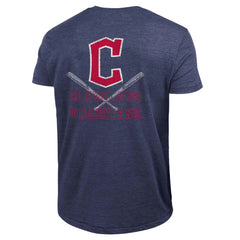 Cleveland Guardians Champion Tri-Blend T-Shirt Navy