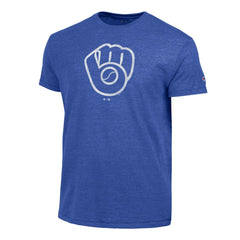 Milwaukee Brewers Champion Tri-Blend T-Shirt Heather Royal