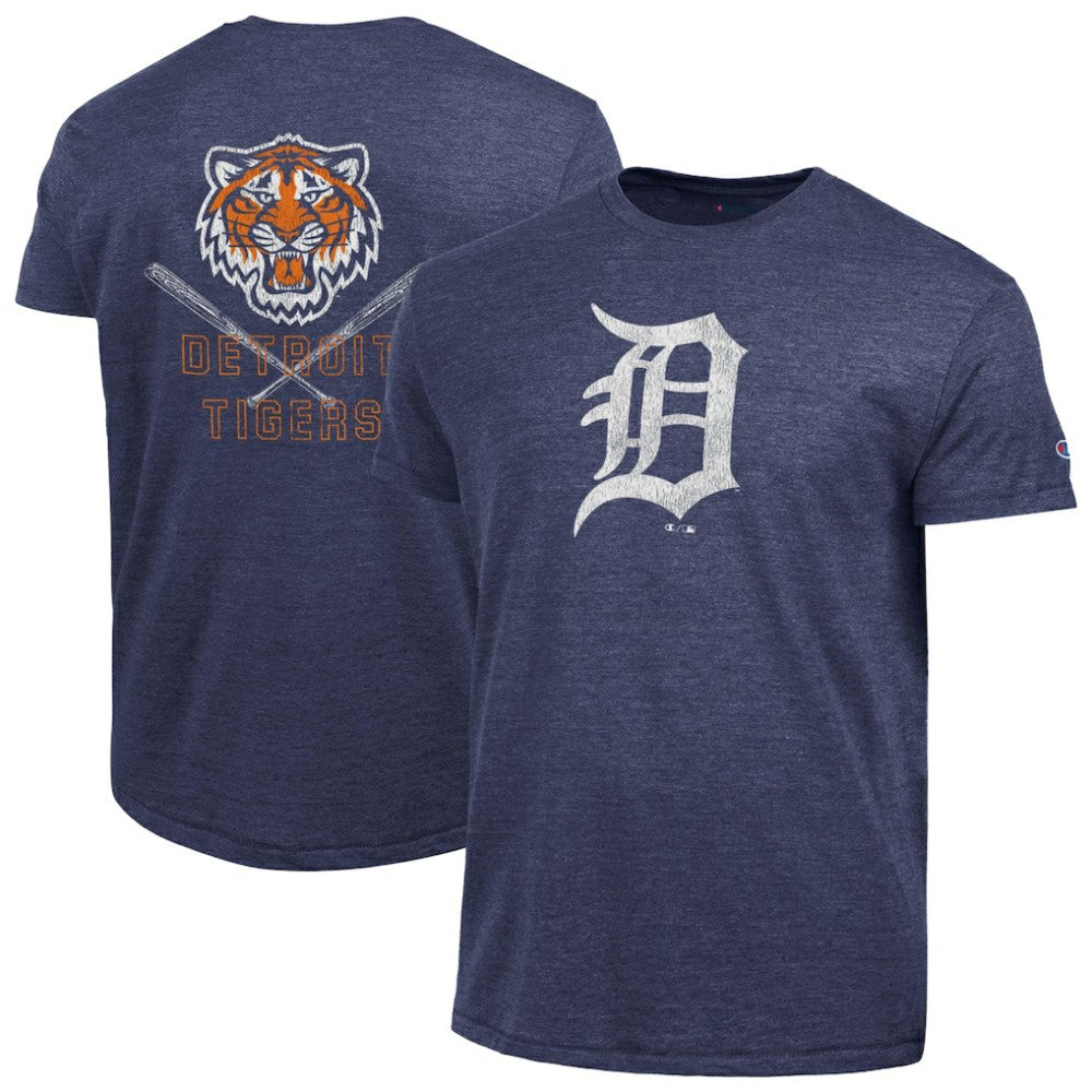 Detroit Tigers Champion Tri-Blend T-Shirt Navy
