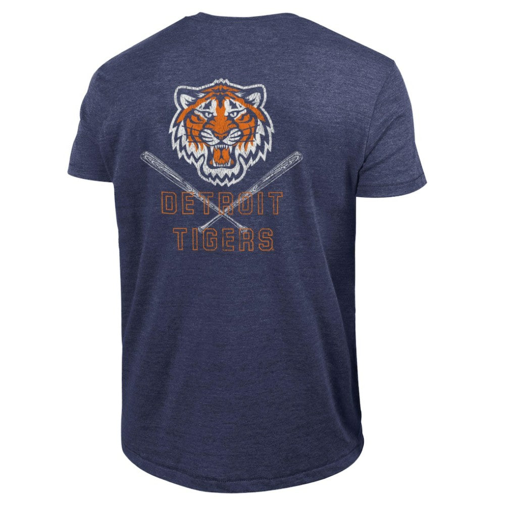 Detroit Tigers Champion Tri-Blend T-Shirt Navy