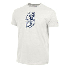 Seattle Mariners Champion Tri-Blend T-Shirt Heather White