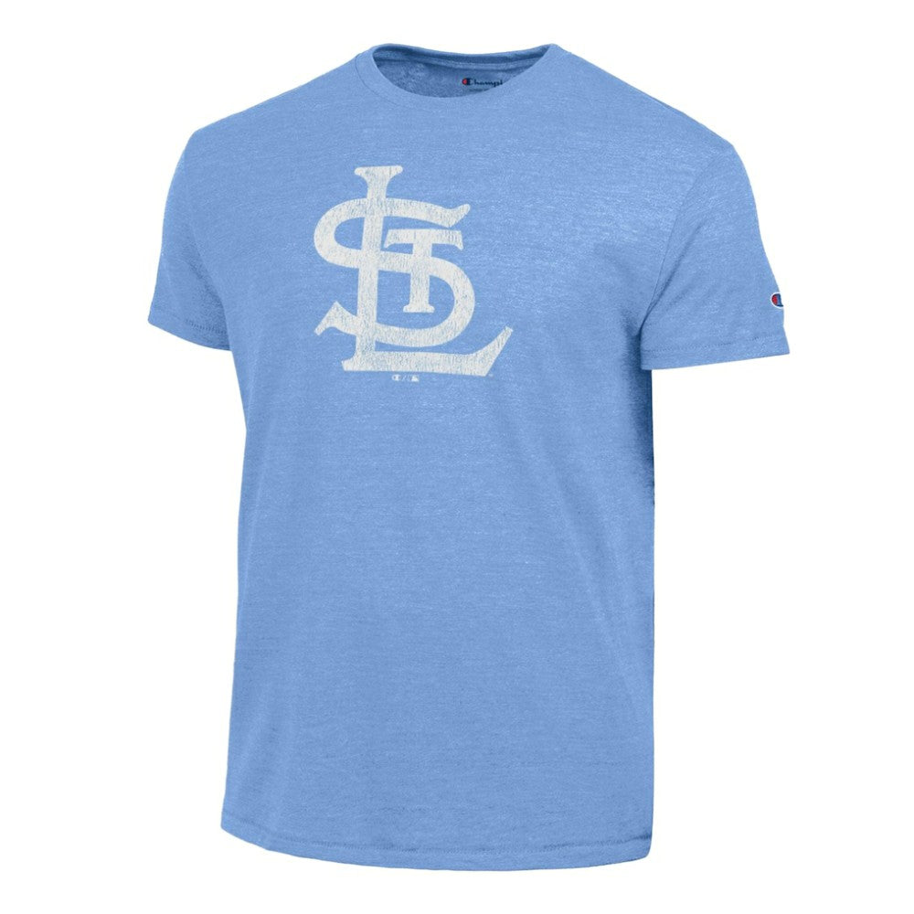 St. Louis Cardinals Champion Tri-Blend T-Shirt Heather Light Blue