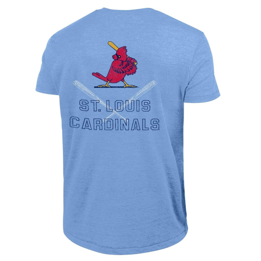 St. Louis Cardinals Champion Tri-Blend T-Shirt Heather Light Blue