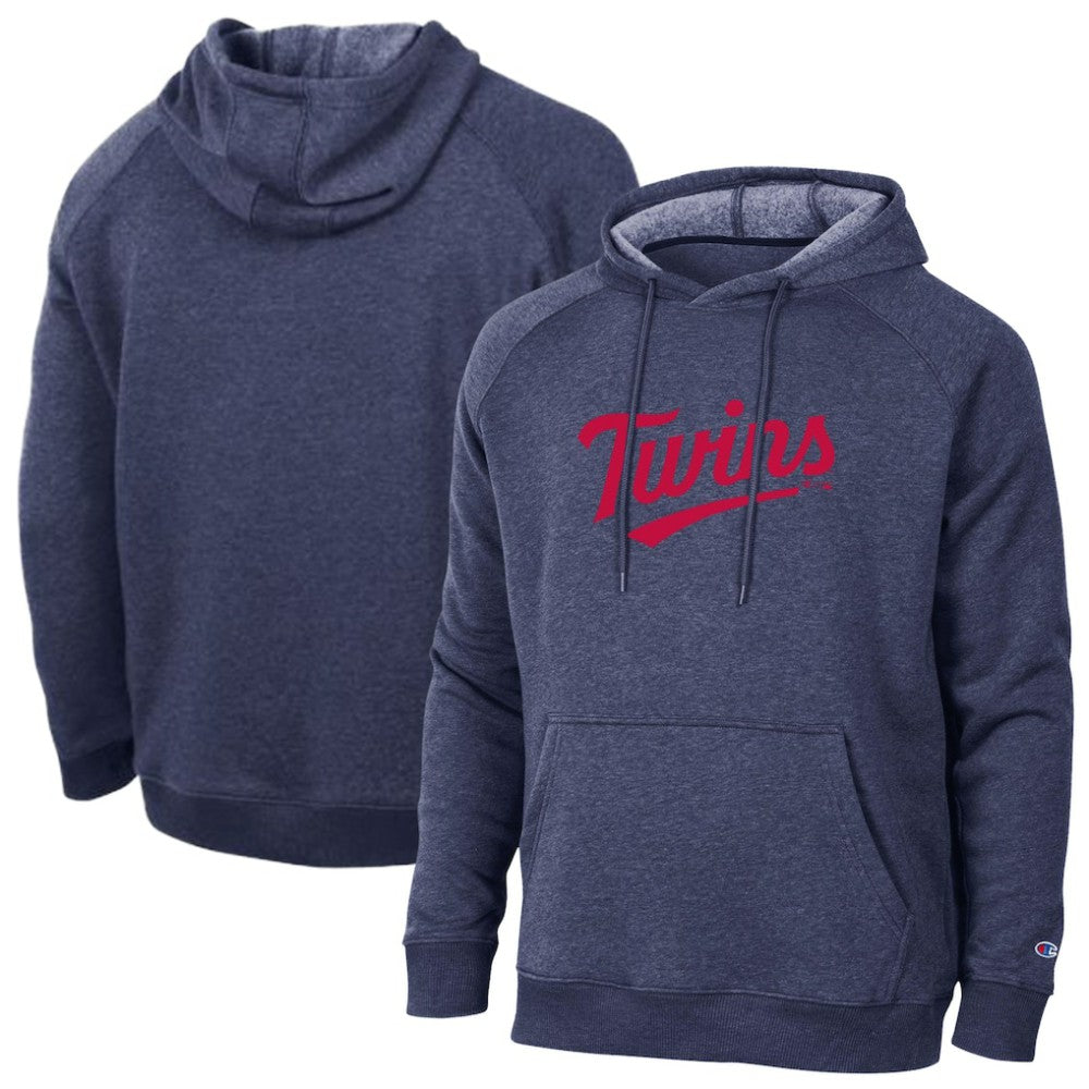 Minnesota Twins Champion Triumph Tri-Blend Raglan Hoodie Navy