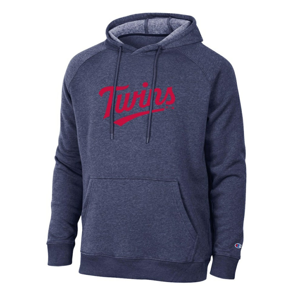 Minnesota Twins Champion Triumph Tri-Blend Raglan Hoodie Navy