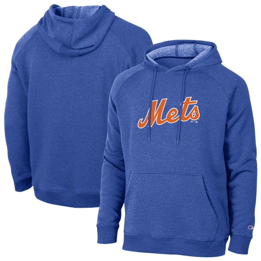 New York Mets Champion Triumph Tri-Blend Raglan Hoodie Royal