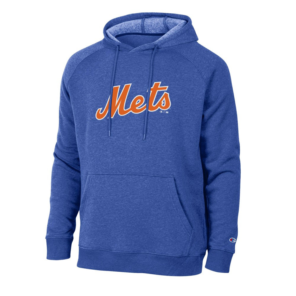New York Mets Champion Triumph Tri-Blend Raglan Hoodie Royal