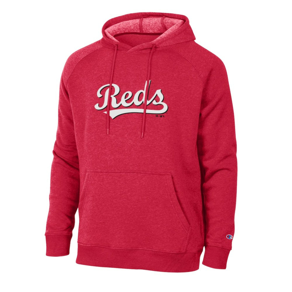 Cincinnati Reds Champion Triumph Tri-Blend Raglan Hoodie Red