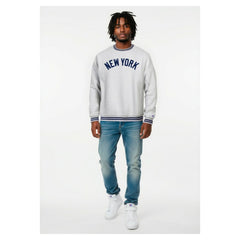 New York Yankees Champion Reverse Weave Sweatshirt Heather Gray