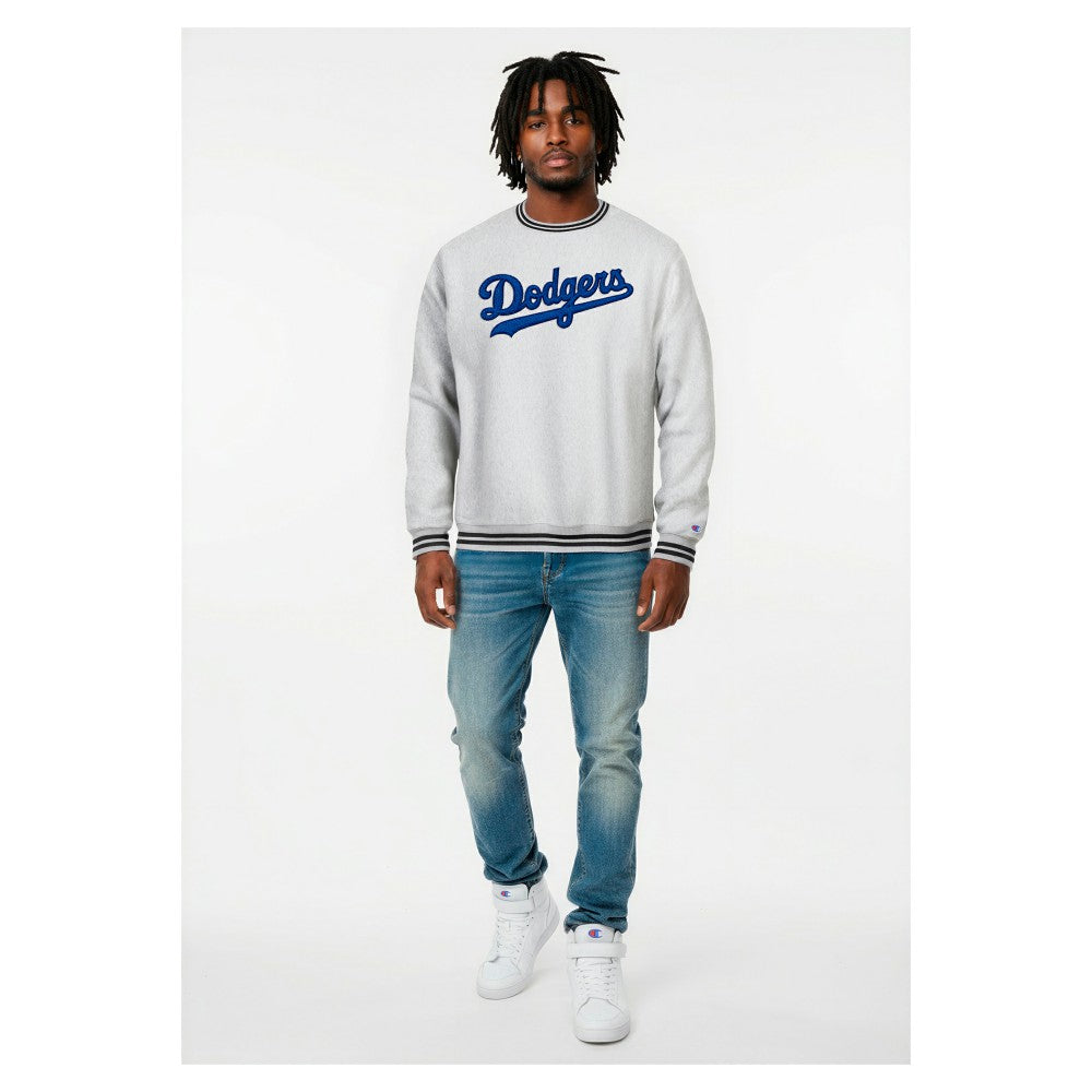 Los Angeles Dodgers Champion Reverse Weave Sweatshirt Heather Gray