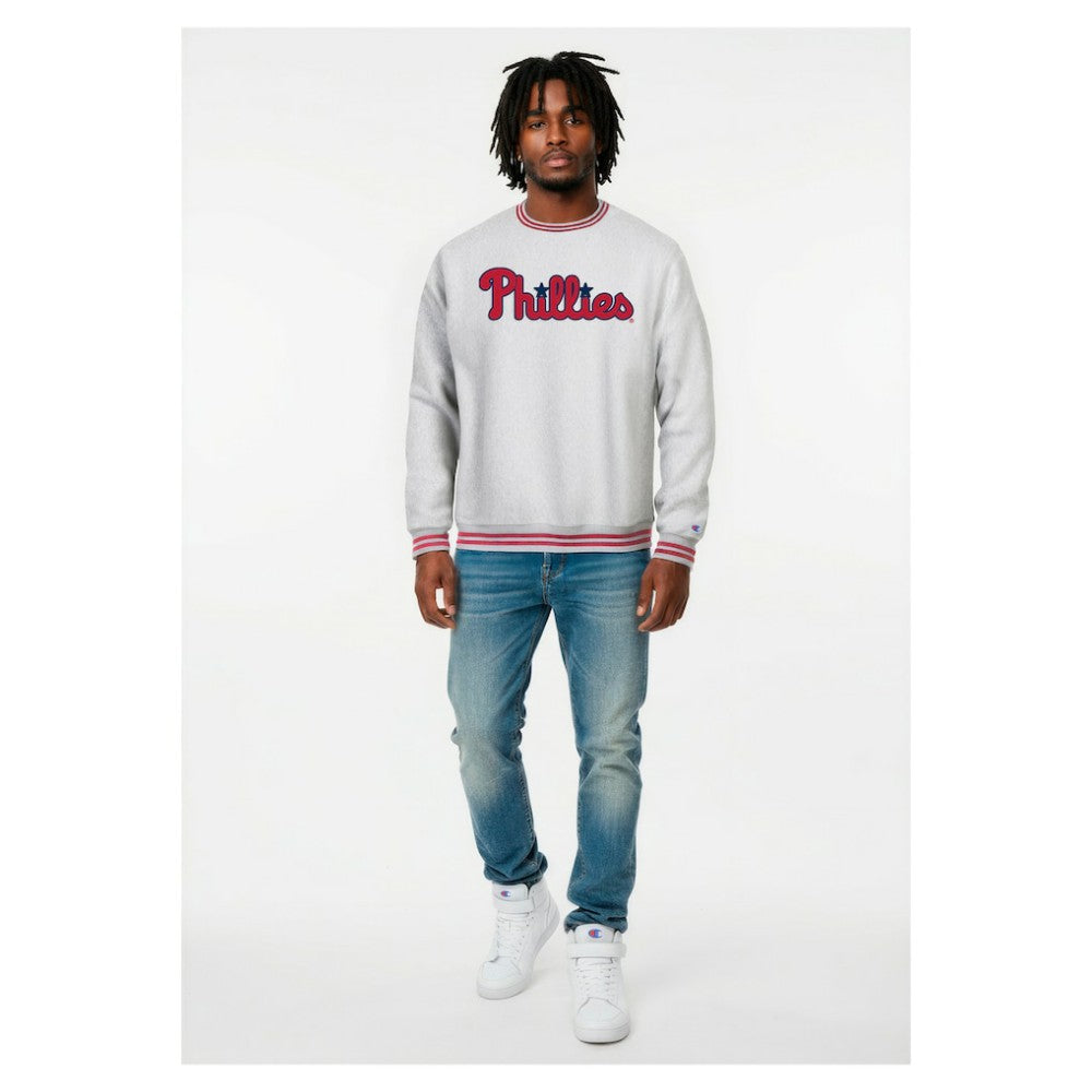 Philadelphia Phillies Champion Reverse Weave Sweatshirt Grey Heather