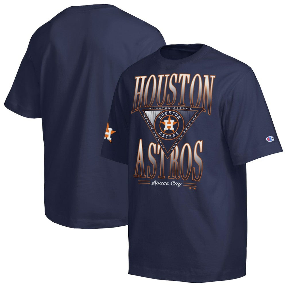 Houston Astros Champion Traditions Two Locations T-Shirt Navy