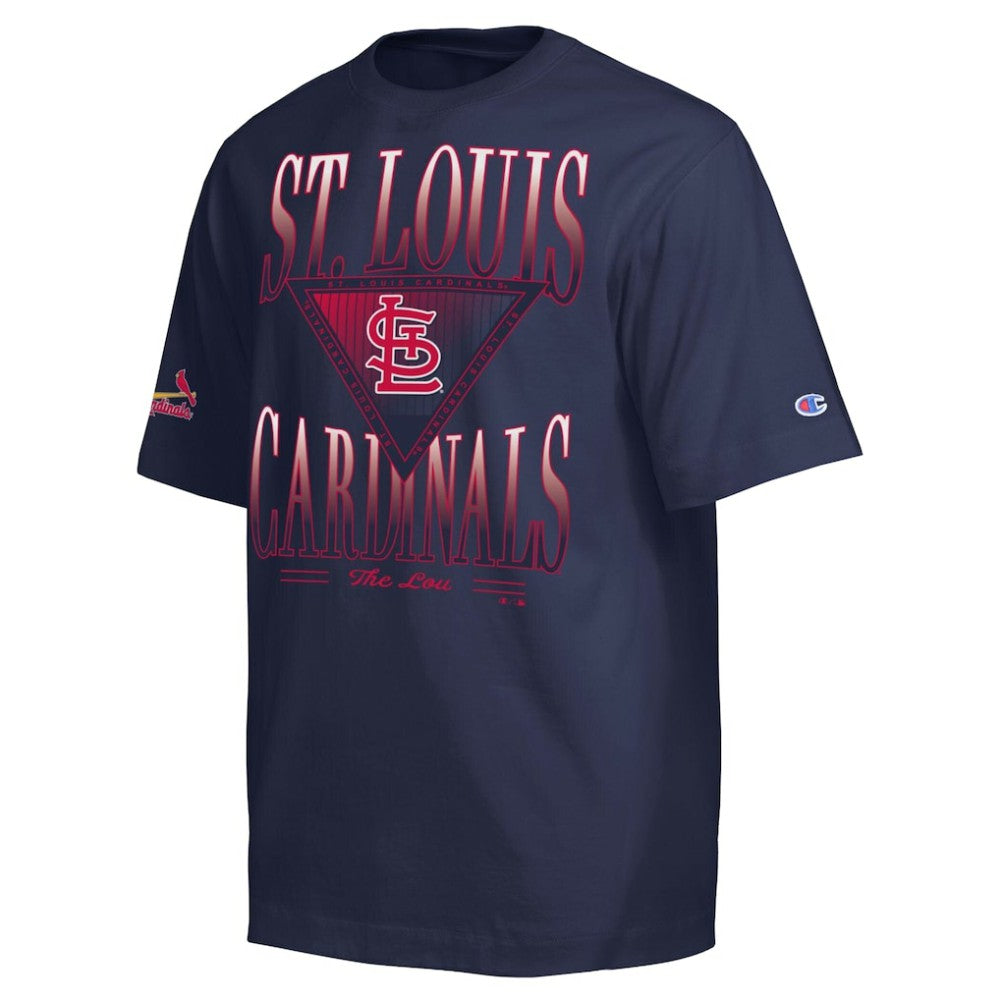 St. Louis Cardinals Champion Traditions Two Locations T-Shirt Navy
