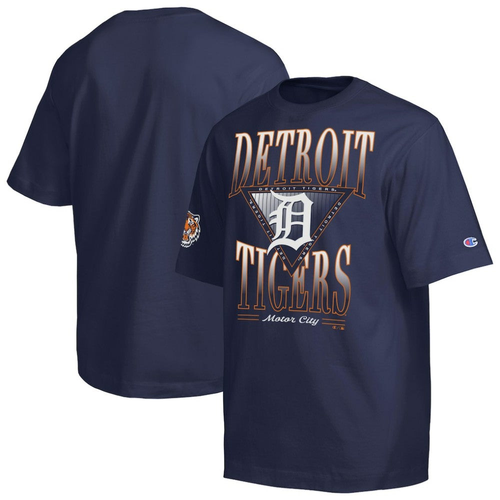Detroit Tigers Champion Traditions Two Locations T-Shirt Navy