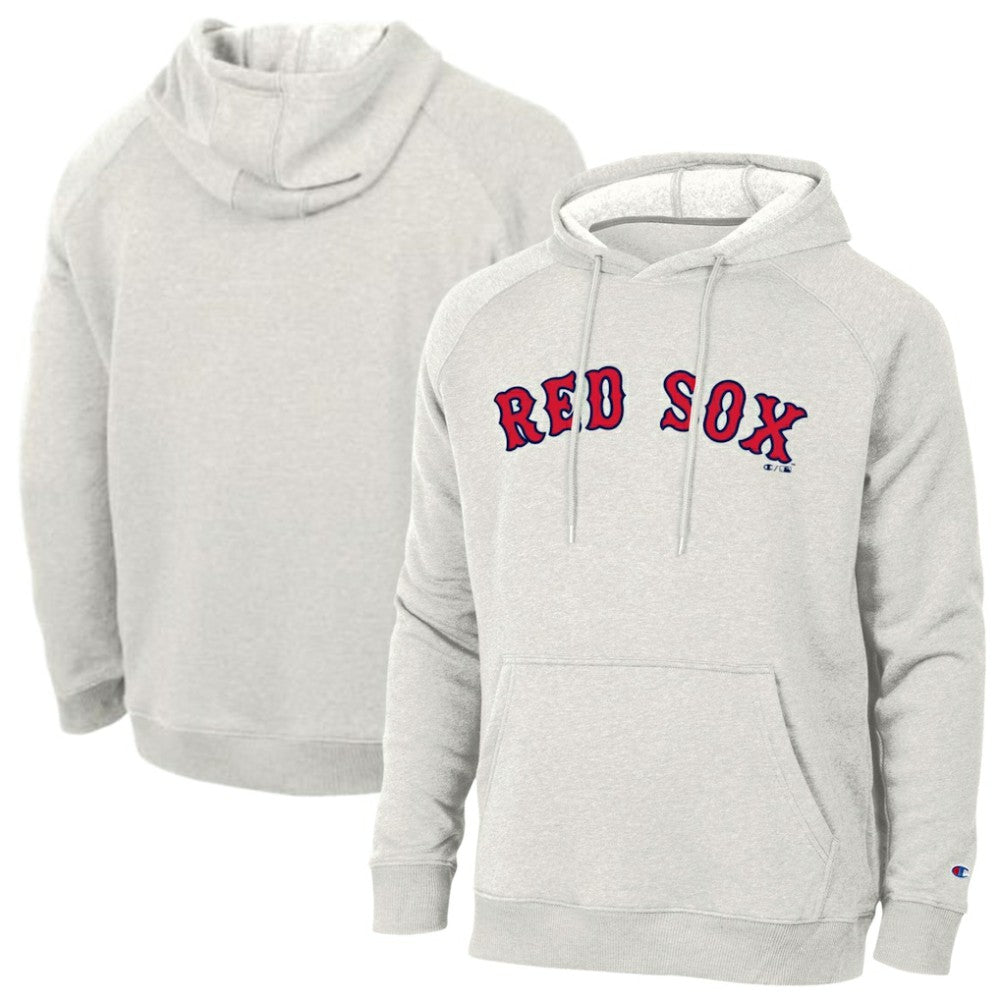 Boston Red Sox Champion Triumph Tri-Blend Raglan Hoodie Heathered Core Ultra Light Grey