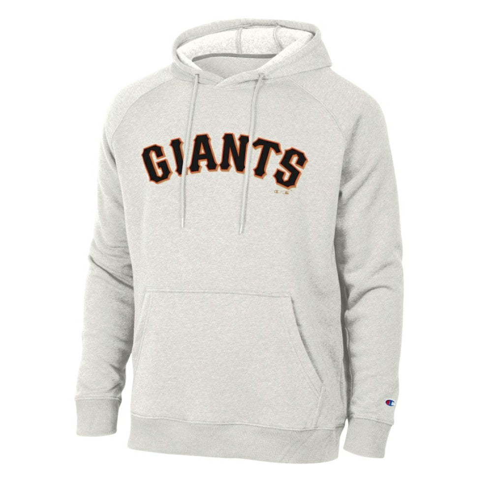 San Francisco Giants Champion Triumph Tri-Blend Raglan Hoodie Heathered Core Ultra Light Grey
