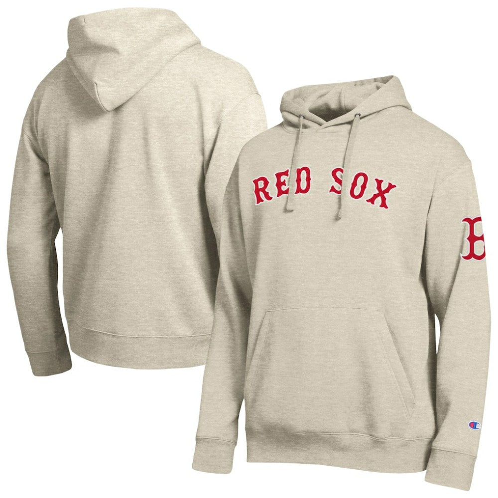 Boston Red Sox Champion All Star Chenille Patch Hoodie Oatmeal